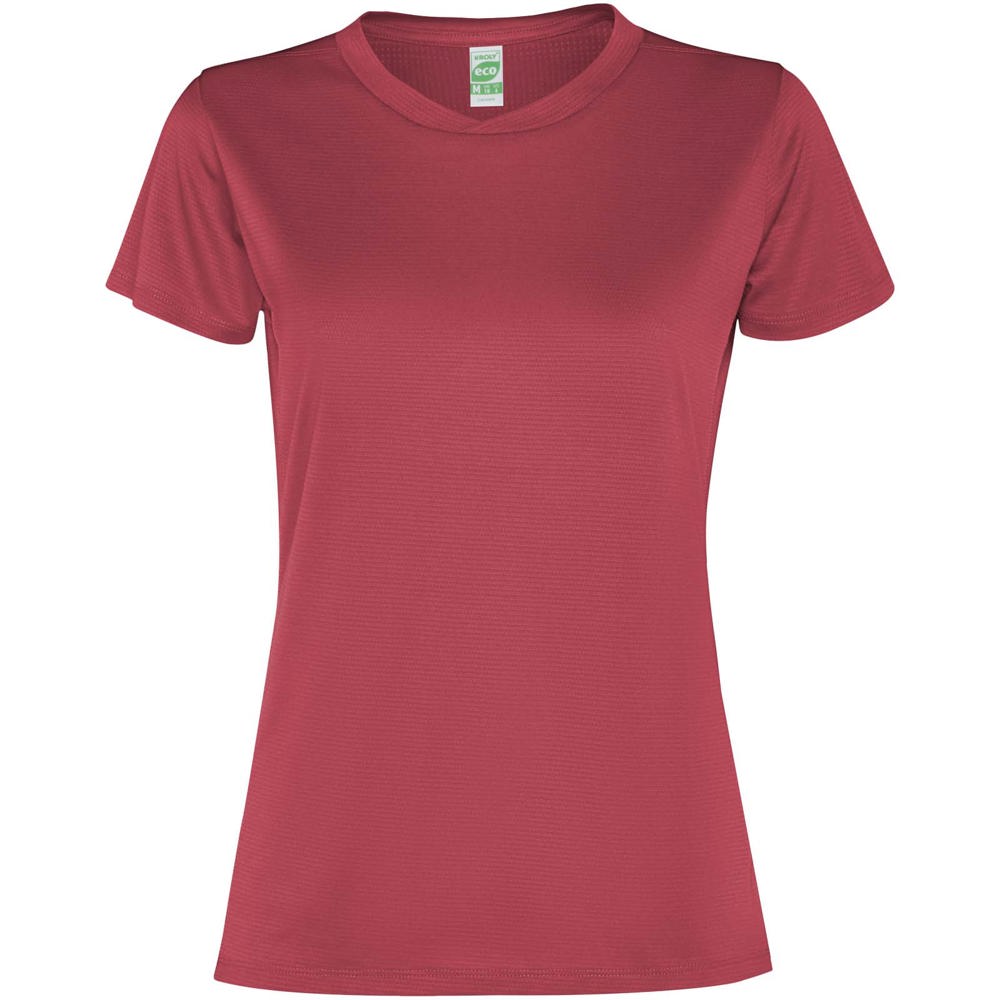 Slam sport t-shirt voor dames met korte mouwen - bedrukt of onbedrukt verkrijgbaar - Bessenrood