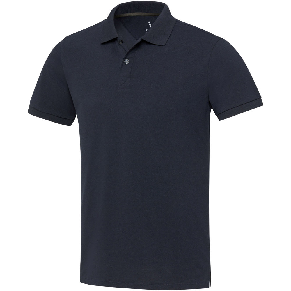 Emerald unisex Aware™ gerecyclede polo met korte mouwen - bedrukt of onbedrukt verkrijgbaar - Marineblauw
