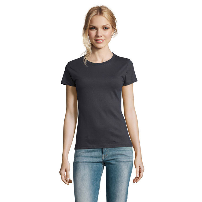 IMPERIAL WOMEN - IMPERIAL DAMES T-Shirt 190g - voor bedrijven en relatiegeschenken - Muisgrijs