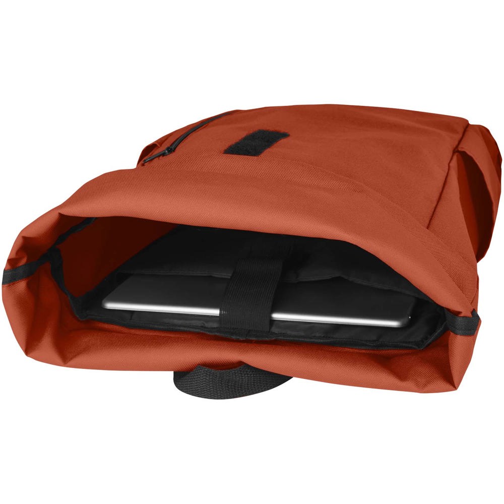 Byron 15,6" rugzak van GRS RPET met opgerolde bovenkant 18 L