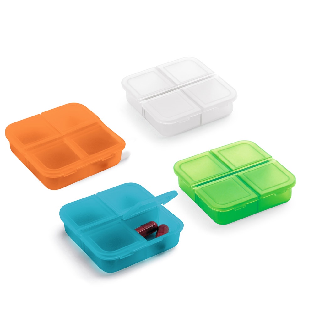 ROBERTS. Tablet doos met 4 verdelers - met logo of onbedrukt bestellen