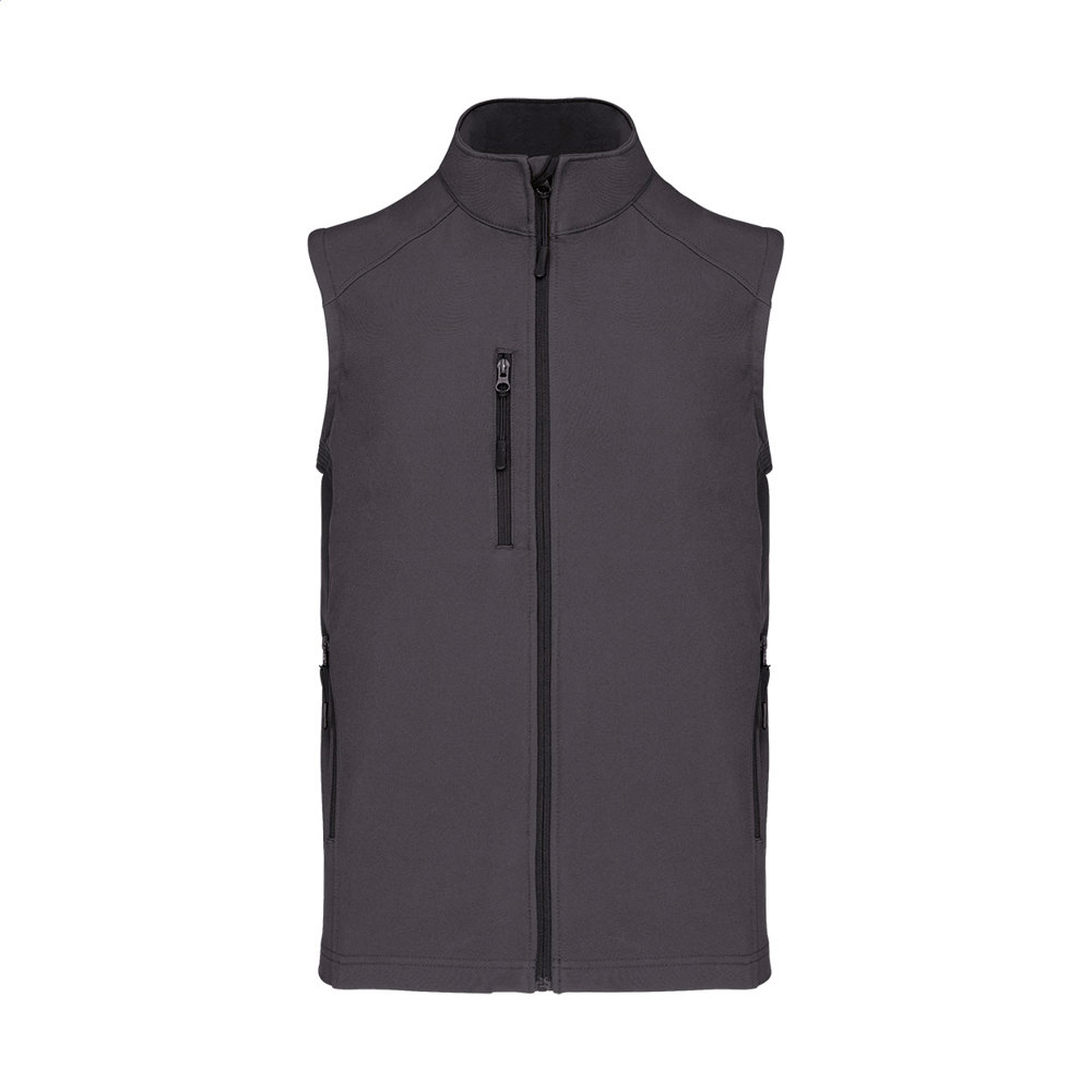 KA403 - 3-laags softshell bodywarmer vest - kopen of bedrukken - donker grijs