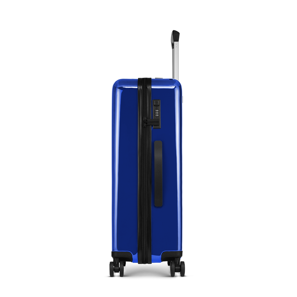STICKERCASE® 24" Reiskoffer donker blauw - met gepersonaliseerde sticker en/of individuele namen