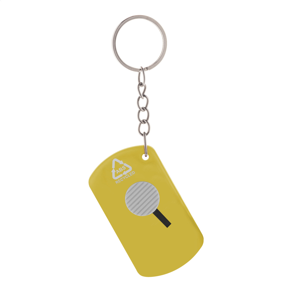 Parcelo - sleutelhanger met mesje - kopen of bedrukken - Geel