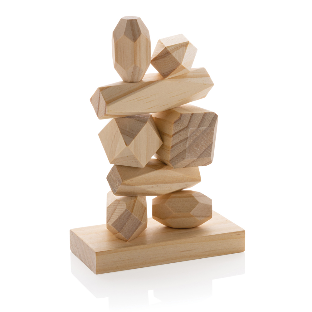Ukiyo Crios houten balanceerstenen in zakje - kopen of bedrukken