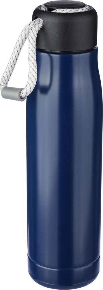 Gerecyclede roestvrijstalen dubbelwandige drinkfles (500 ml) Solene - met logo of onbedrukt bestellen