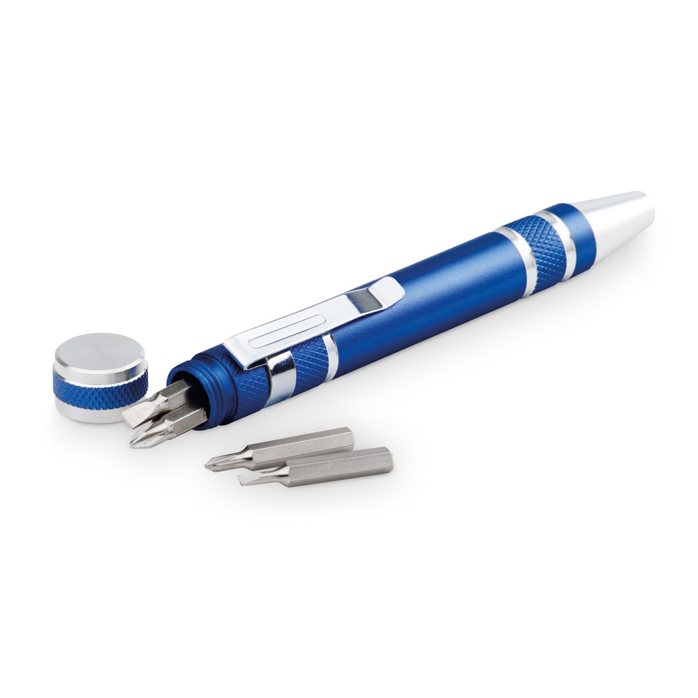 TOOLPEN. Schroevendraaierset in penvorm - kopen of bedrukken - Royal Blauw