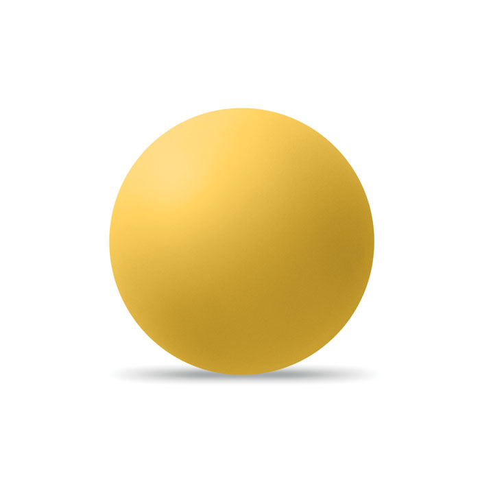 FUNBALL - Rubberen stuiterbal. - kopen of bedrukken - geel