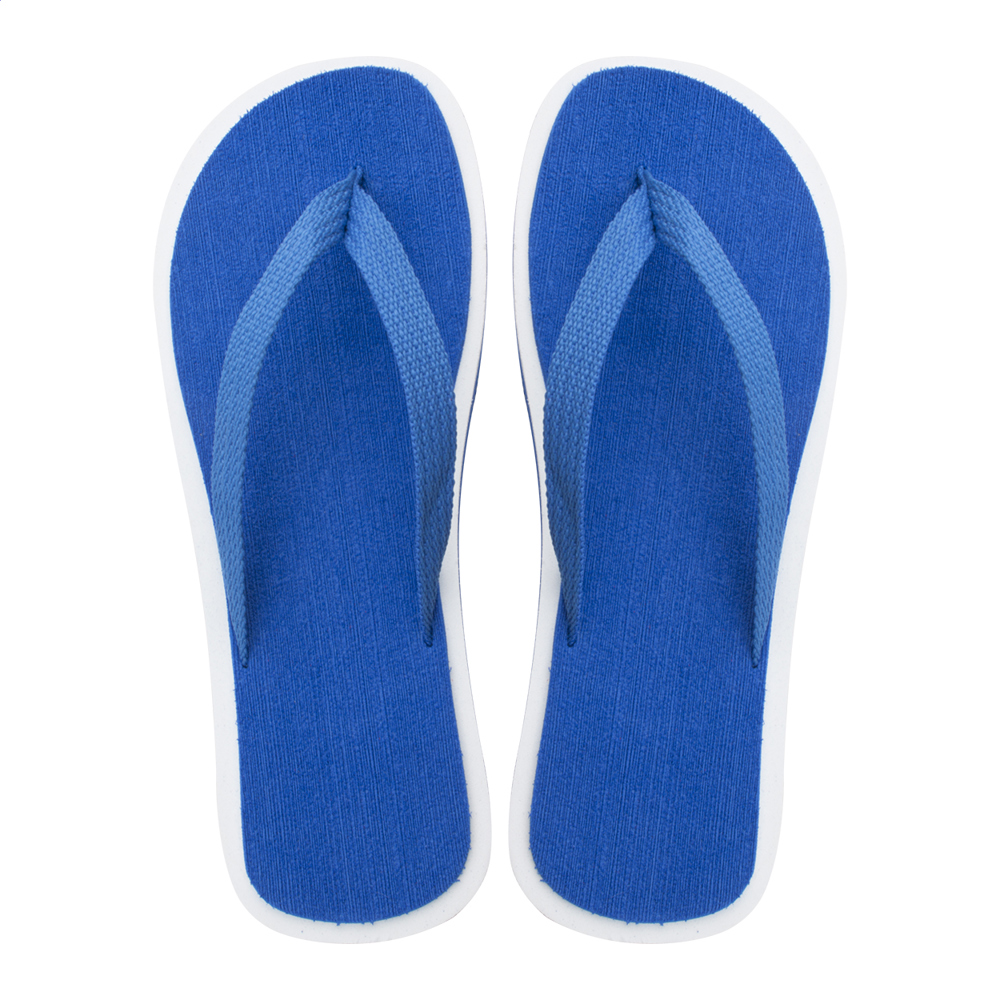 Malibu - strand slippers - met logo of onbedrukt bestellen - blauw