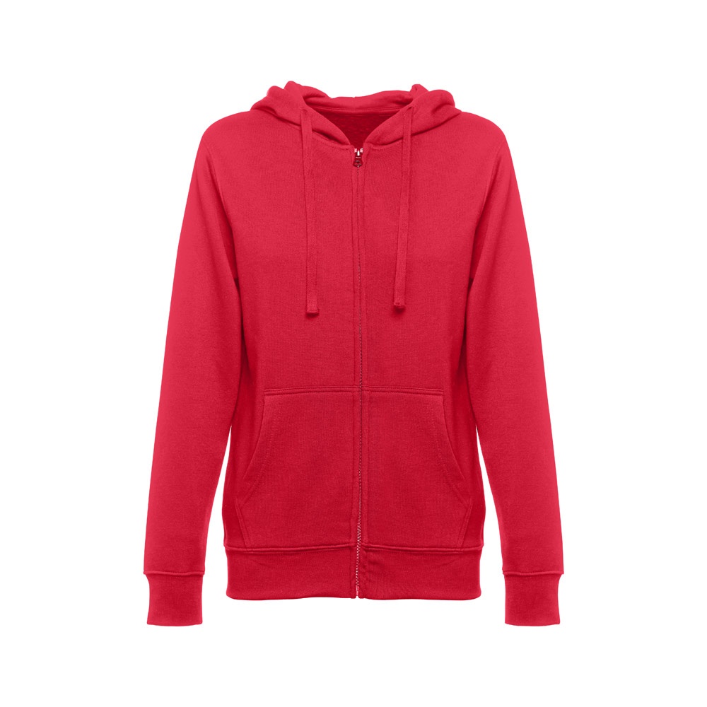 THC AMSTERDAM WOMEN. Damessweatshirt van katoen en polyester - voor bedrijven en relatiegeschenken - Rood