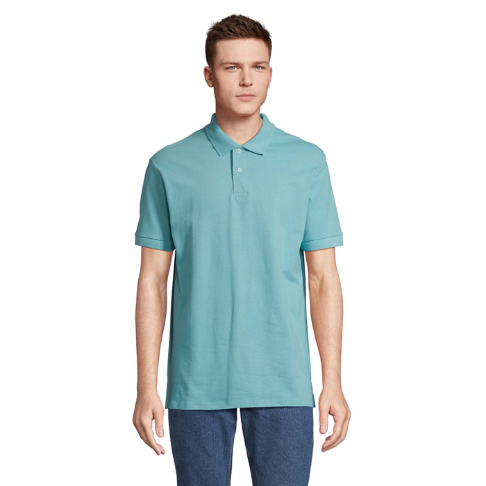 PACIFIC - PACIFIC HEREN POLO - bedrukt of onbedrukt verkrijgbaar - Pool Blue