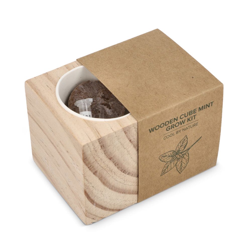FSC Houten Plantenbak Set – Mint