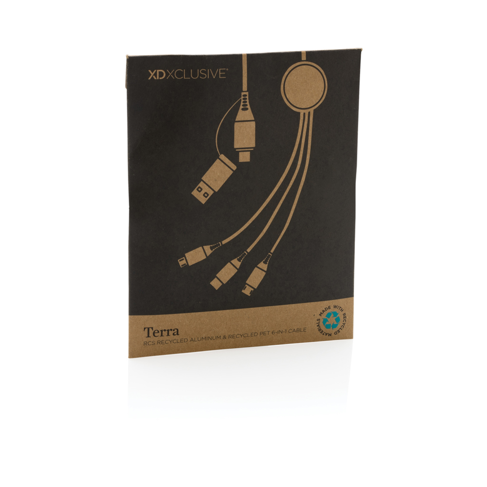 Terra 60W RCS recycled aluminium 120 cm 6-in-1 kabel