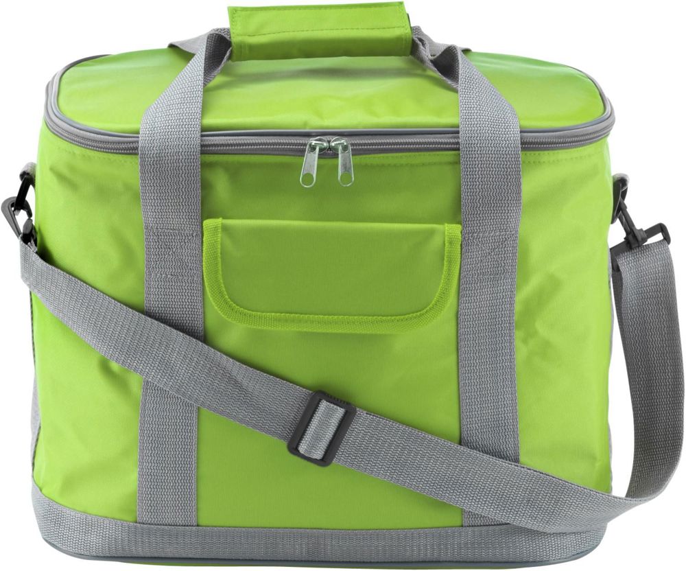 Polyester (420D) koeltas Juno - bedrukt of onbedrukt verkrijgbaar - lime