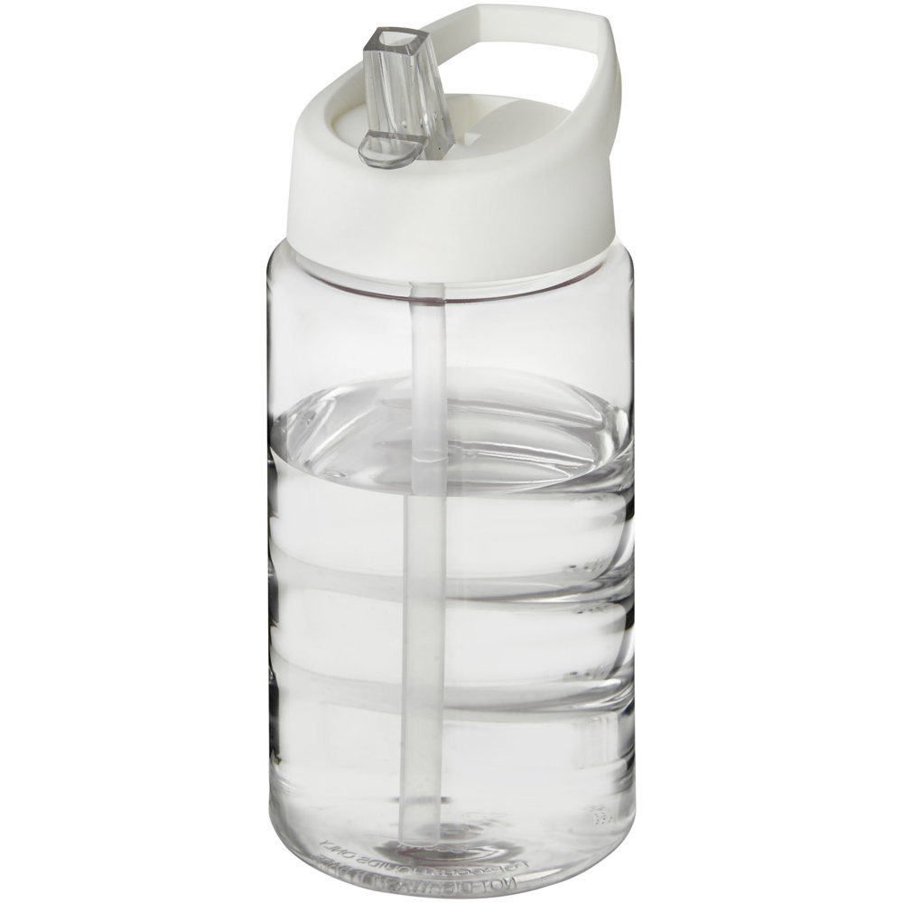 H2O Active® Bop 500 ml sportfles met tuitdeksel - met logo of onbedrukt bestellen - Transparent, Wit