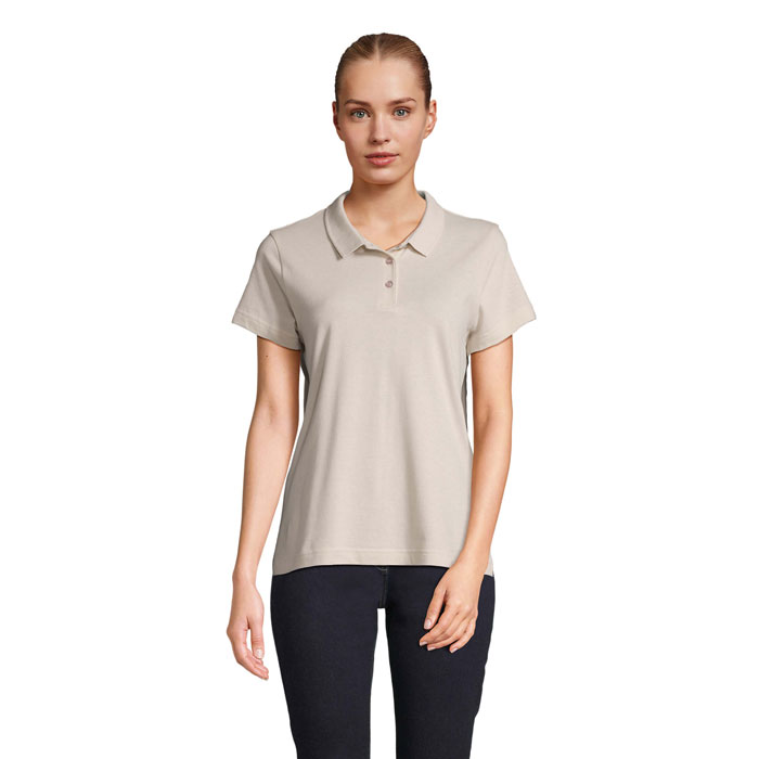 PULSE WOMEN - PULSE DAMES POLO - met logo of onbedrukt bestellen - Linen Twin