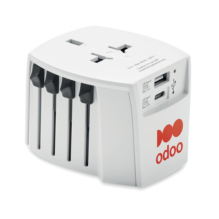 MUV USB A/C - Skross MUV USB A/C adapter - voor bedrijven en relatiegeschenken