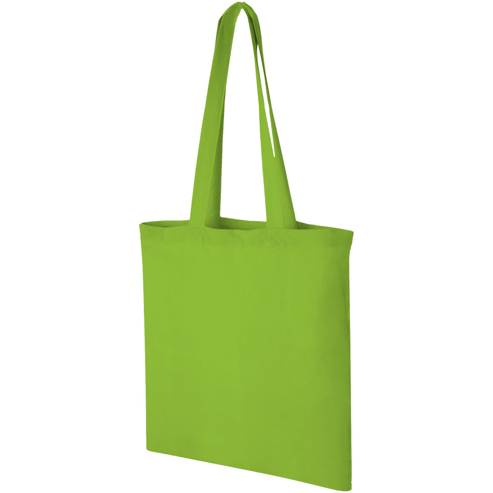 Carolina 100 g/m² katoenen draagtas 7L - voor bedrijven en relatiegeschenken - lime