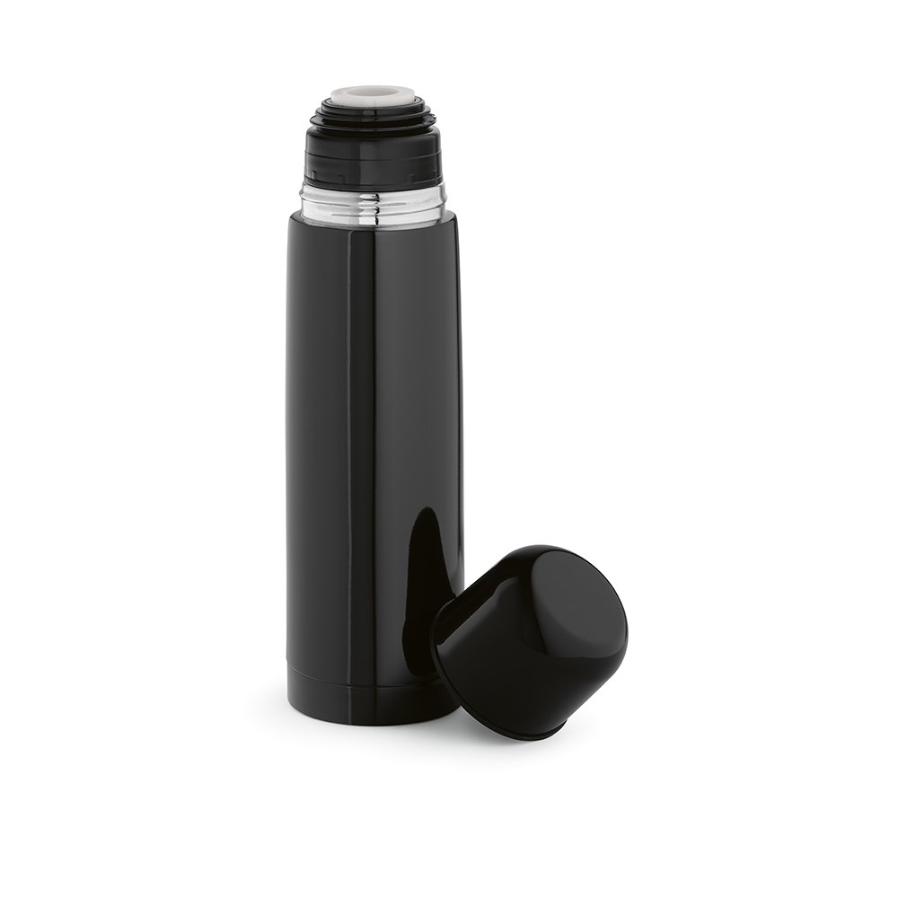 Donau thermos gerecycled roestvrij staal 500 ml - Zwart
