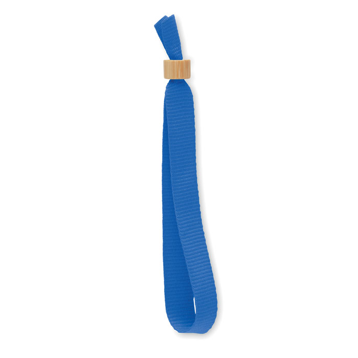 FIESTA - RPET polyester polsband - bedrukt of onbedrukt verkrijgbaar - blauw