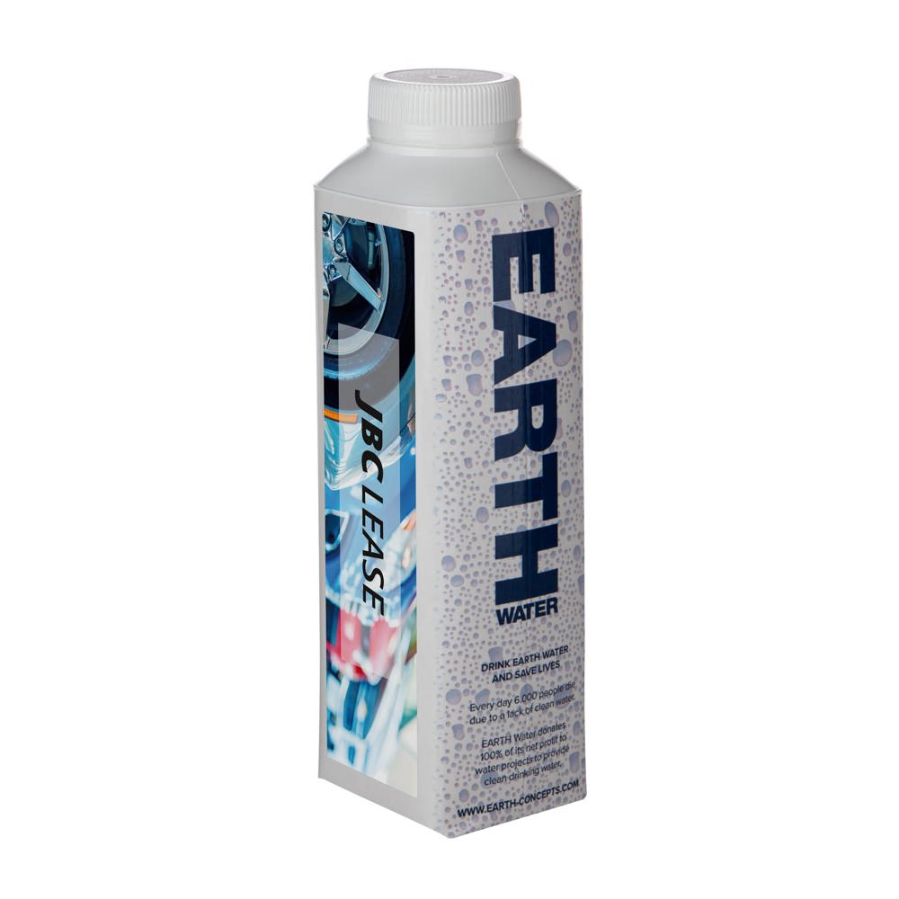 EARTH Water Tetra Pak 500 ml - bedrukt of onbedrukt verkrijgbaar - Blauw/Wit