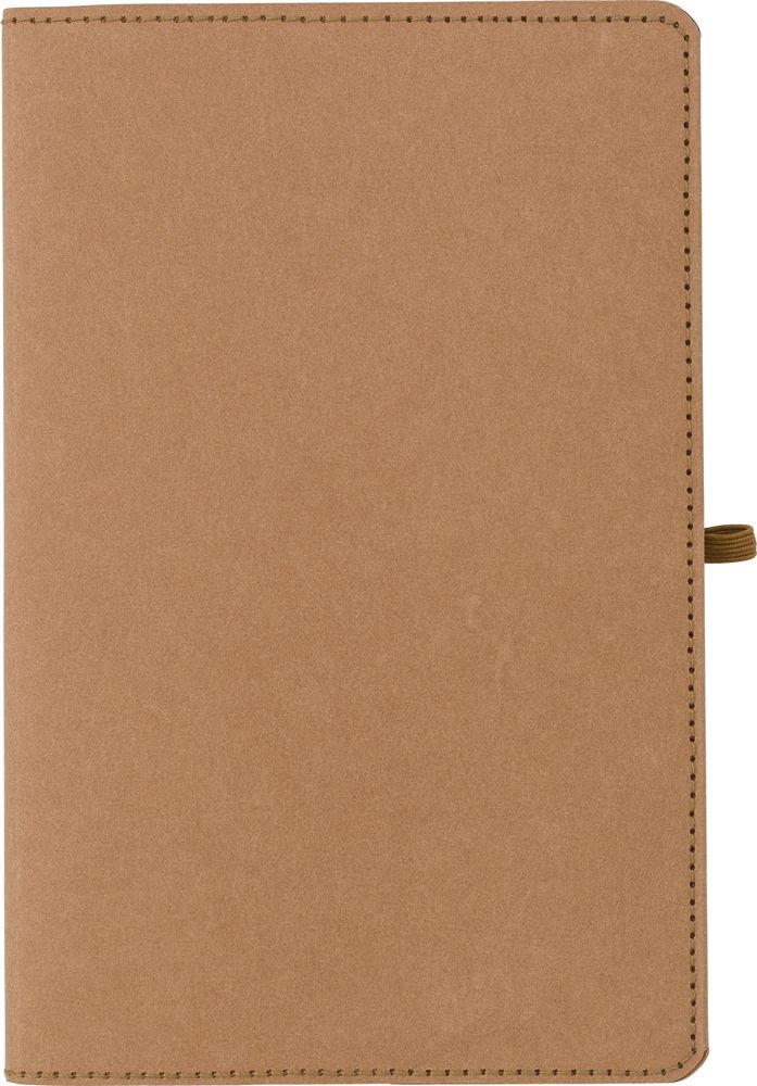 Notitieboek gewassen kraftpapier Johanna - voor bedrijven en relatiegeschenken - Bruin