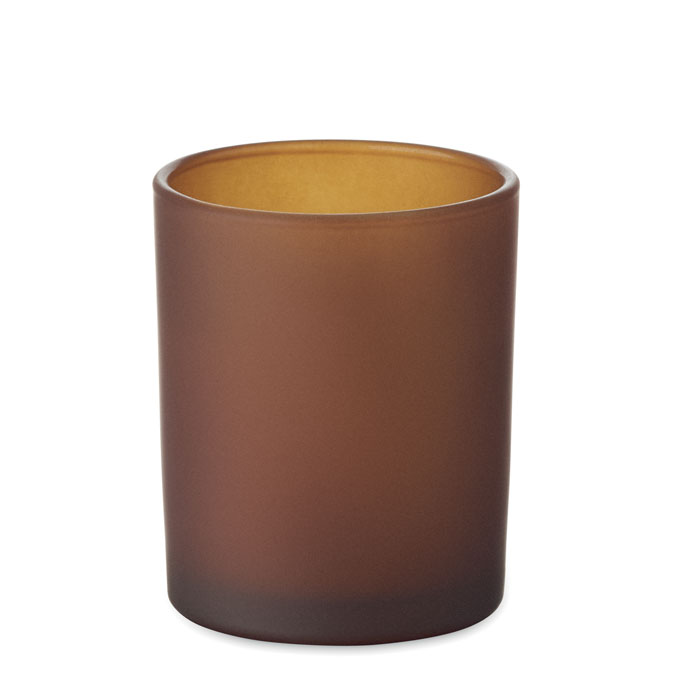 KIVAS WOOD - Plantaardige waskaars 80gr - kopen of bedrukken - Bruin