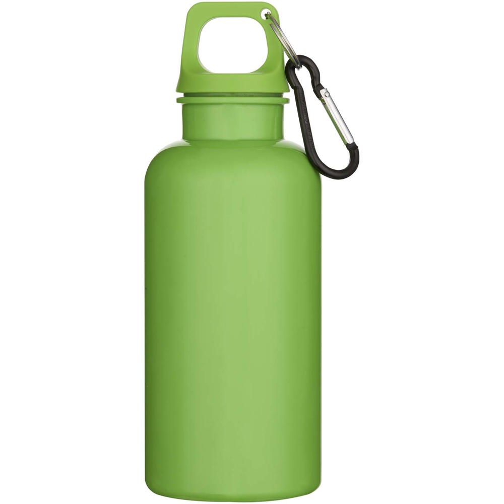 Oregon 400 ml effen waterfles van RCS gecertificeerd gerecycled plastic met karabijnhaak 