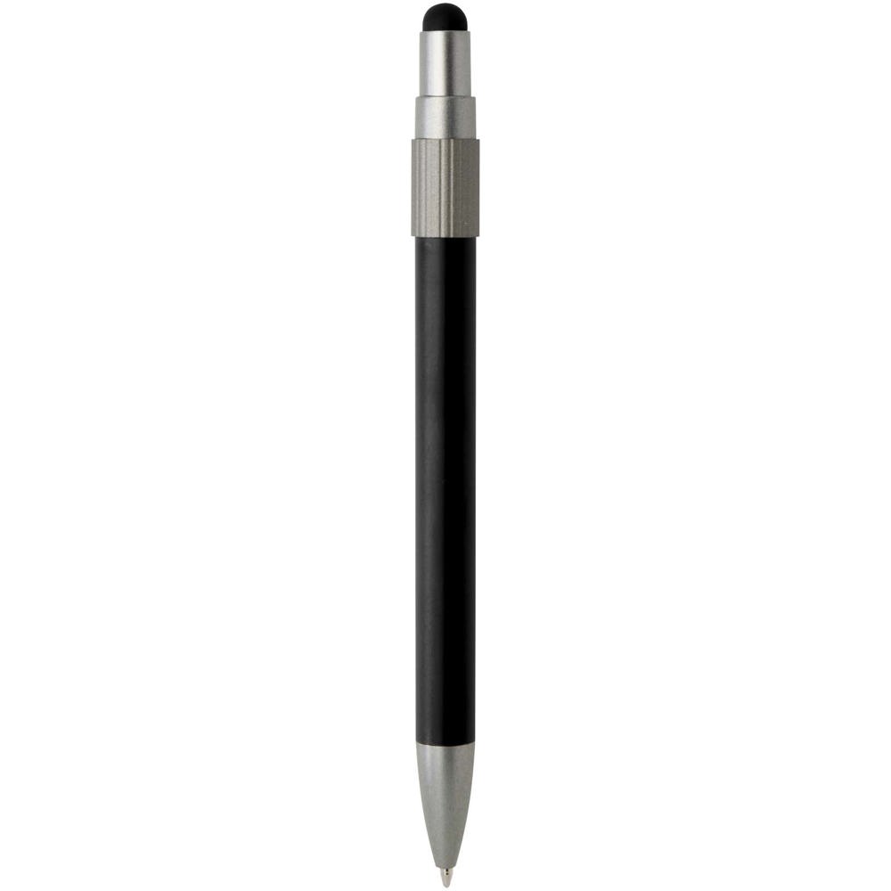Rill RCS gerecycleerde balpen met stylus en fidget spinner (blauwe inkt)