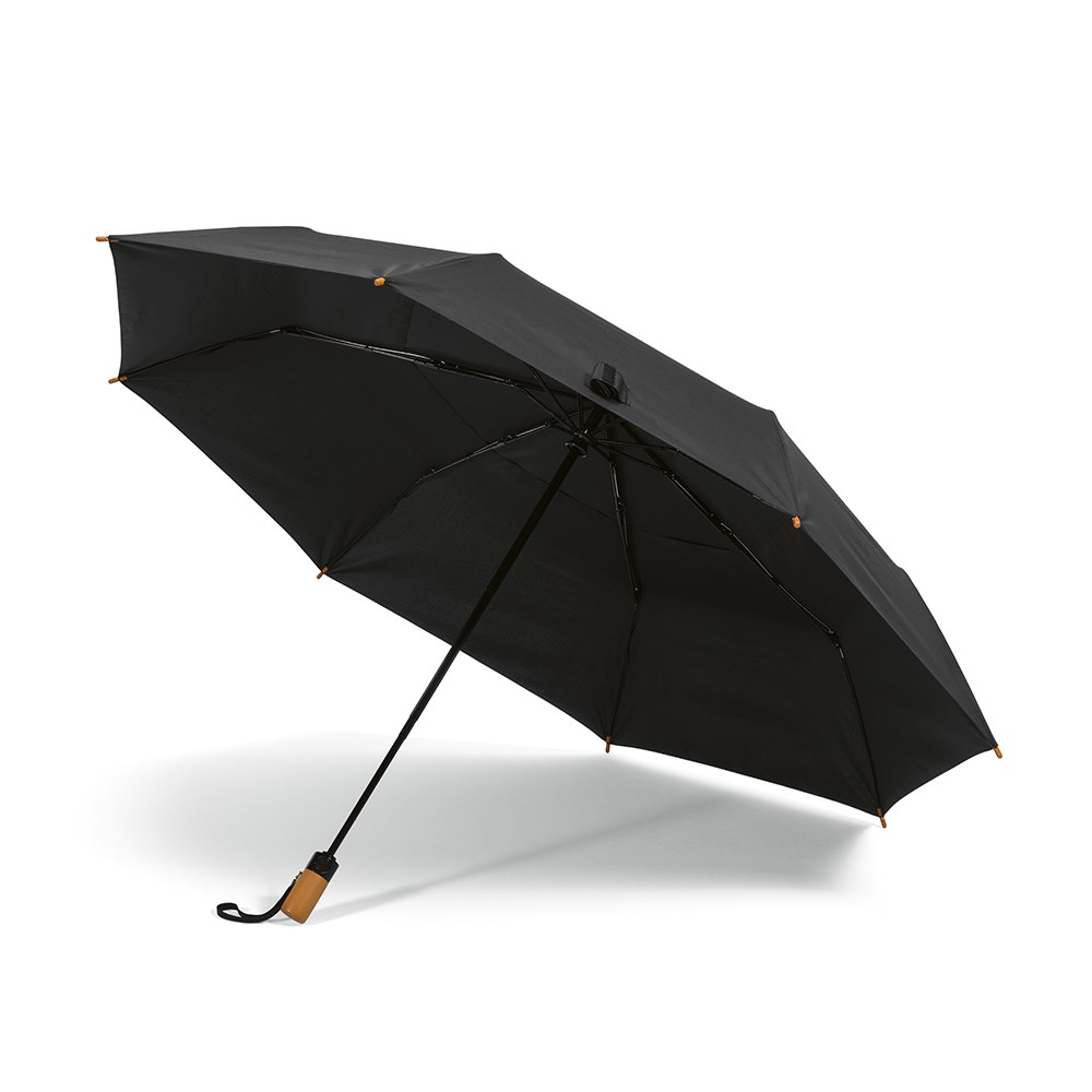 Jackson 27" opvouwbare paraplu rPET automatisch - Zwart