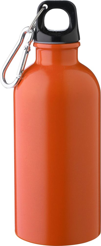 Gerecyclede roestvrijstalen enkelwandige fles (400 ml) Sable - voor bedrijven en relatiegeschenken - oranje