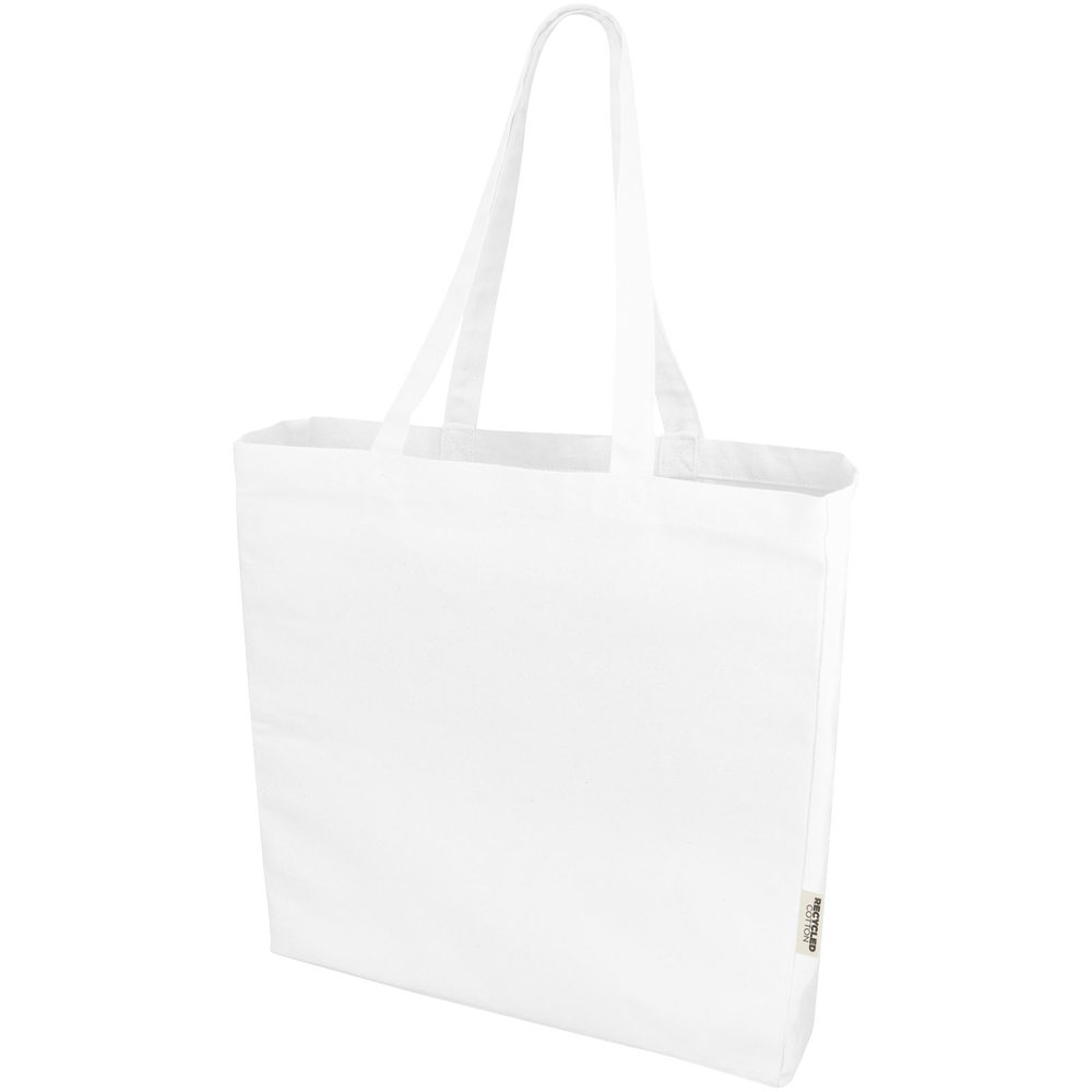 Odessa 220 g/m² GRS gerecyclede totebag 13L - voor bedrijven en relatiegeschenken - Wit