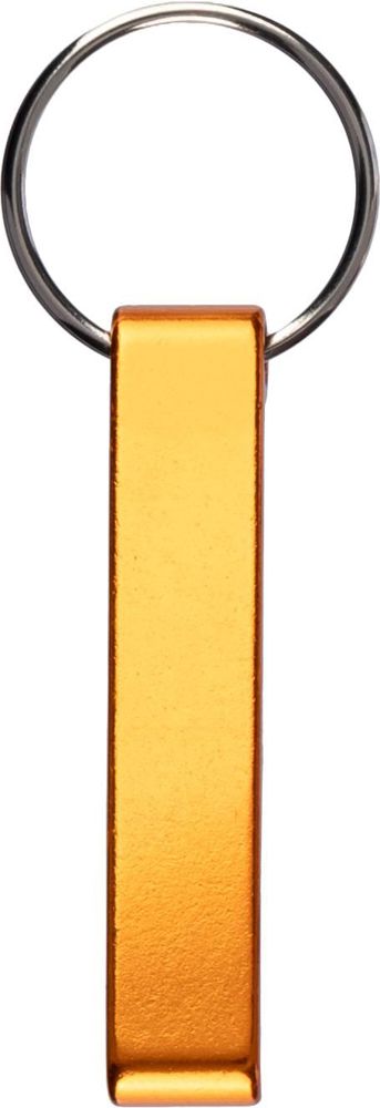 Gerecycled aluminium sleutelhanger Anneliese - met logo of onbedrukt bestellen - oranje