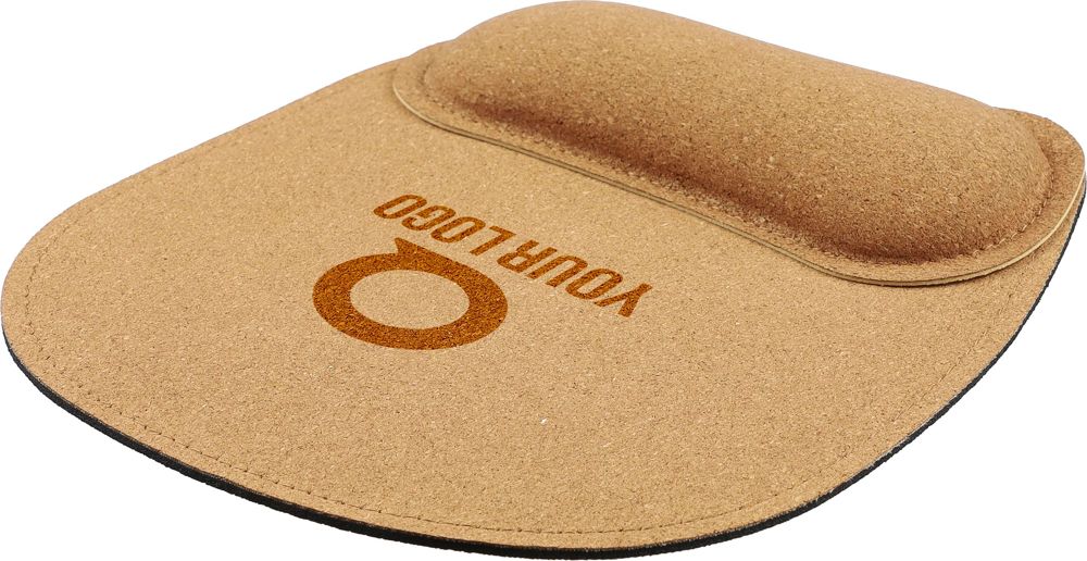 Kurken ergonomische muismat Edwin - met logo of onbedrukt bestellen