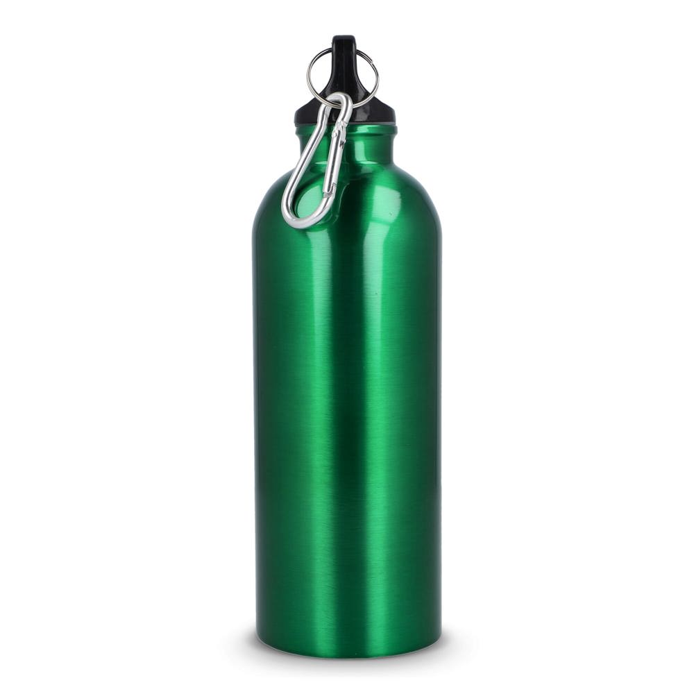 Gerecycled RVS Enkelwandige fles met Karabijnhaak 500ml