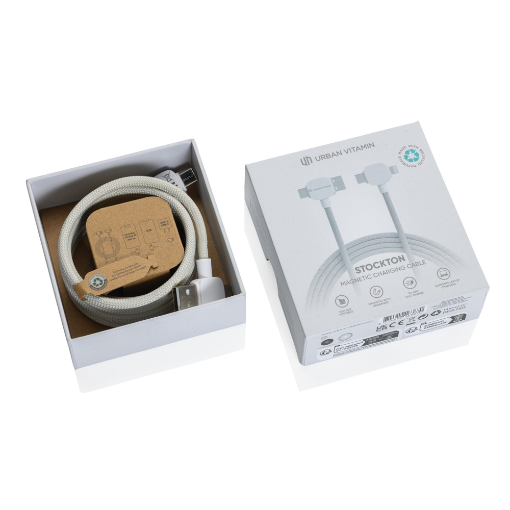 Urban Vitamin Stockton 65W gerecycled TPE/PET magn. kabel