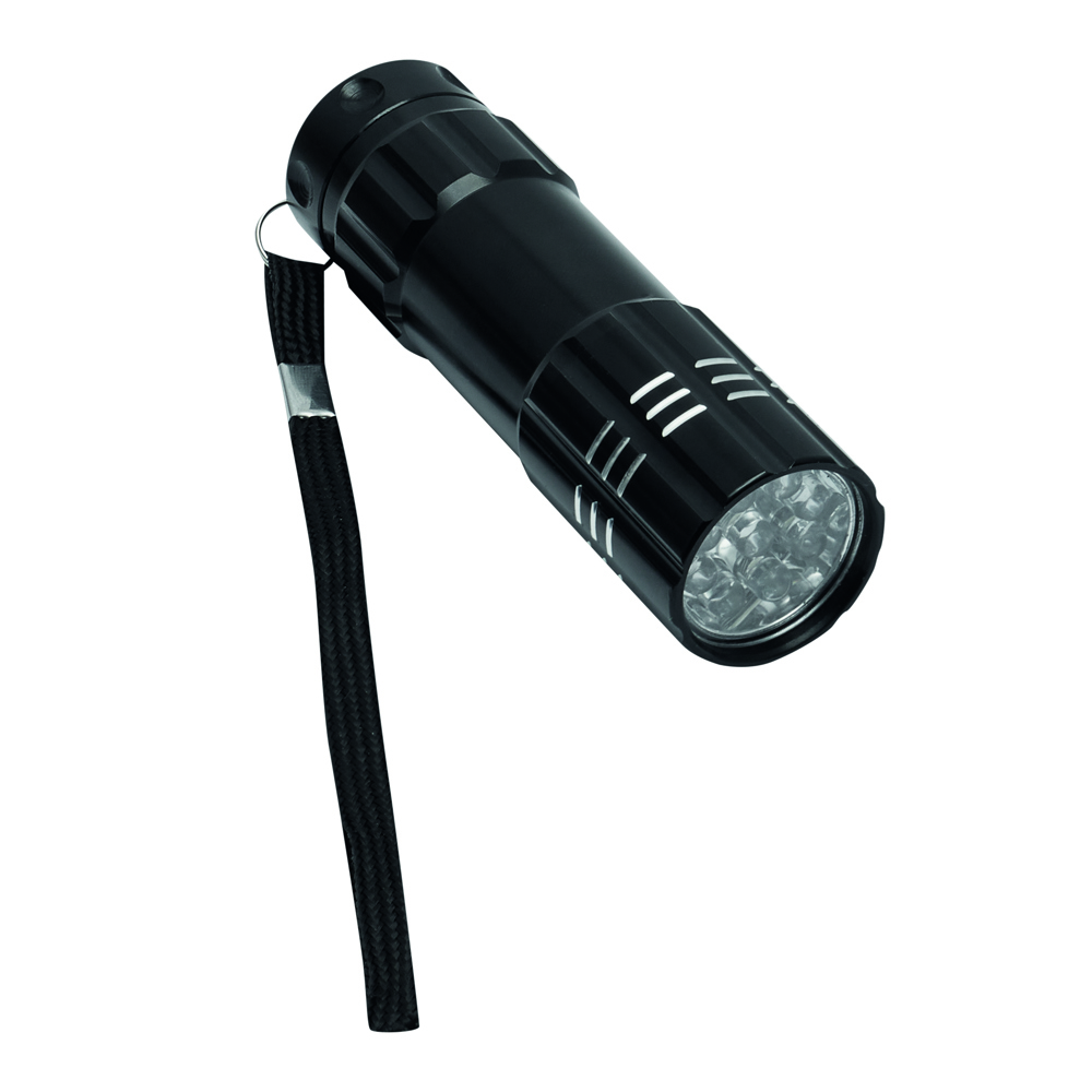POWERFUL - Robuust uitgevoerde LED zaklamp van metaal - met logo of onbedrukt bestellen