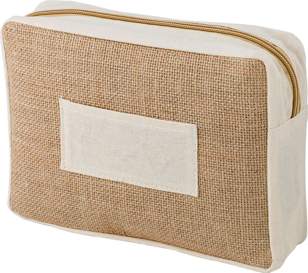 Jute toilettas Julian - met logo of onbedrukt bestellen