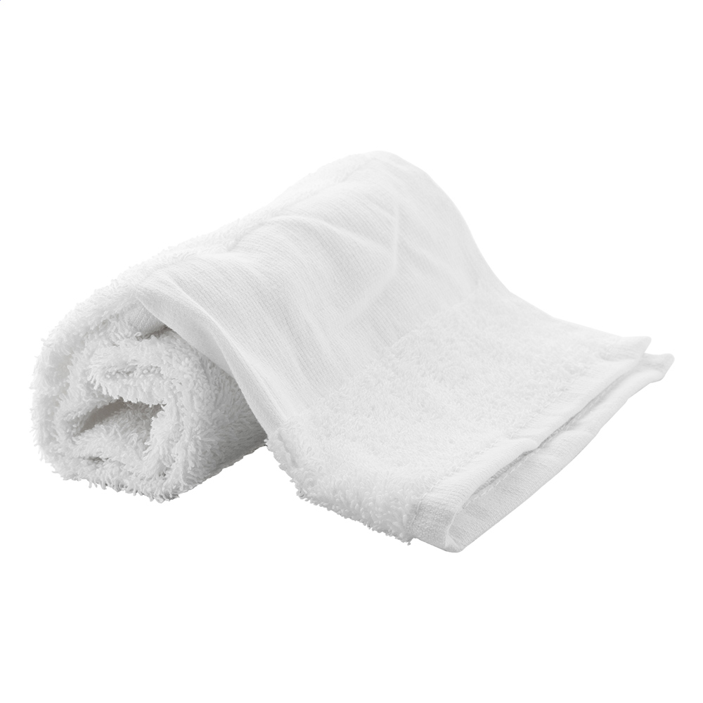 Terry L - Katoenen badstof handdoek - 70×140 cm - kopen of bedrukken - Wit
