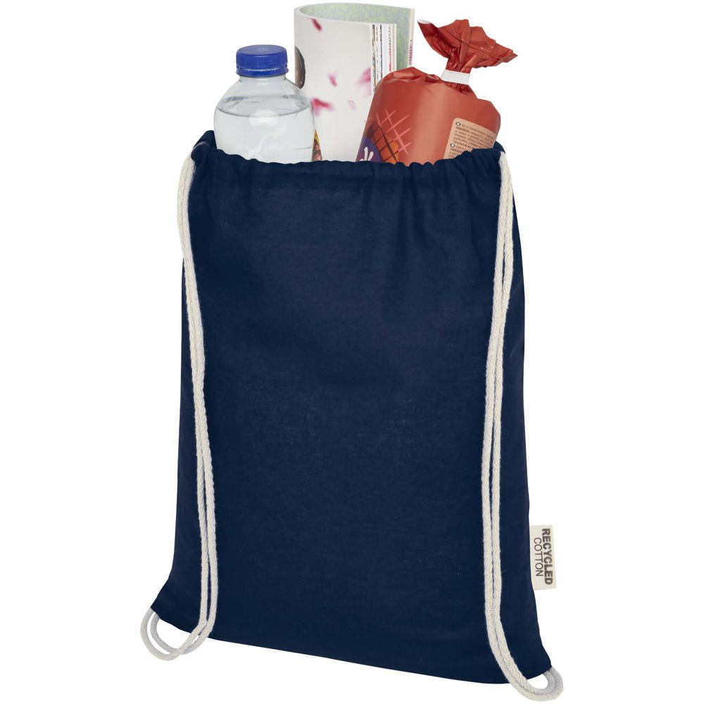 Oregon tas met trekkoord van 140 g/m² GRS gerecycled katoen