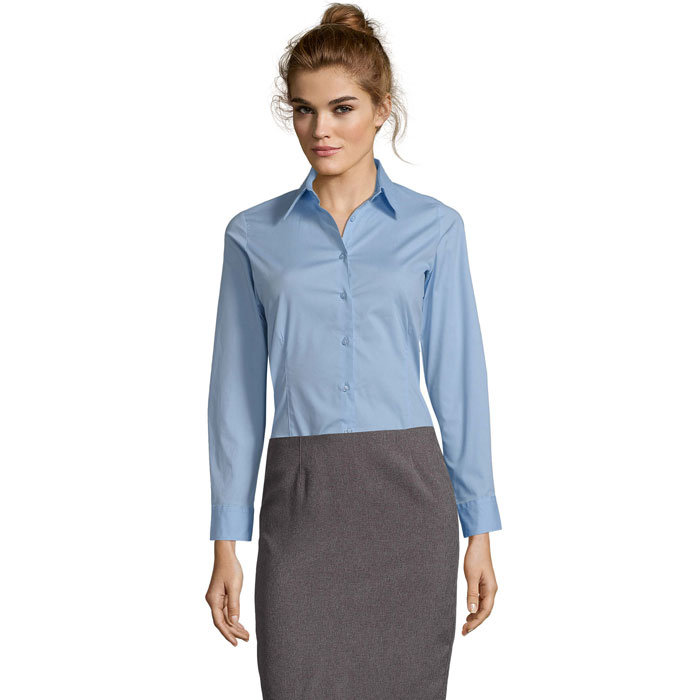 EDEN - EDEN STRETCH DAMES SHIRT - voor bedrijven en relatiegeschenken - Heldere Hemel
