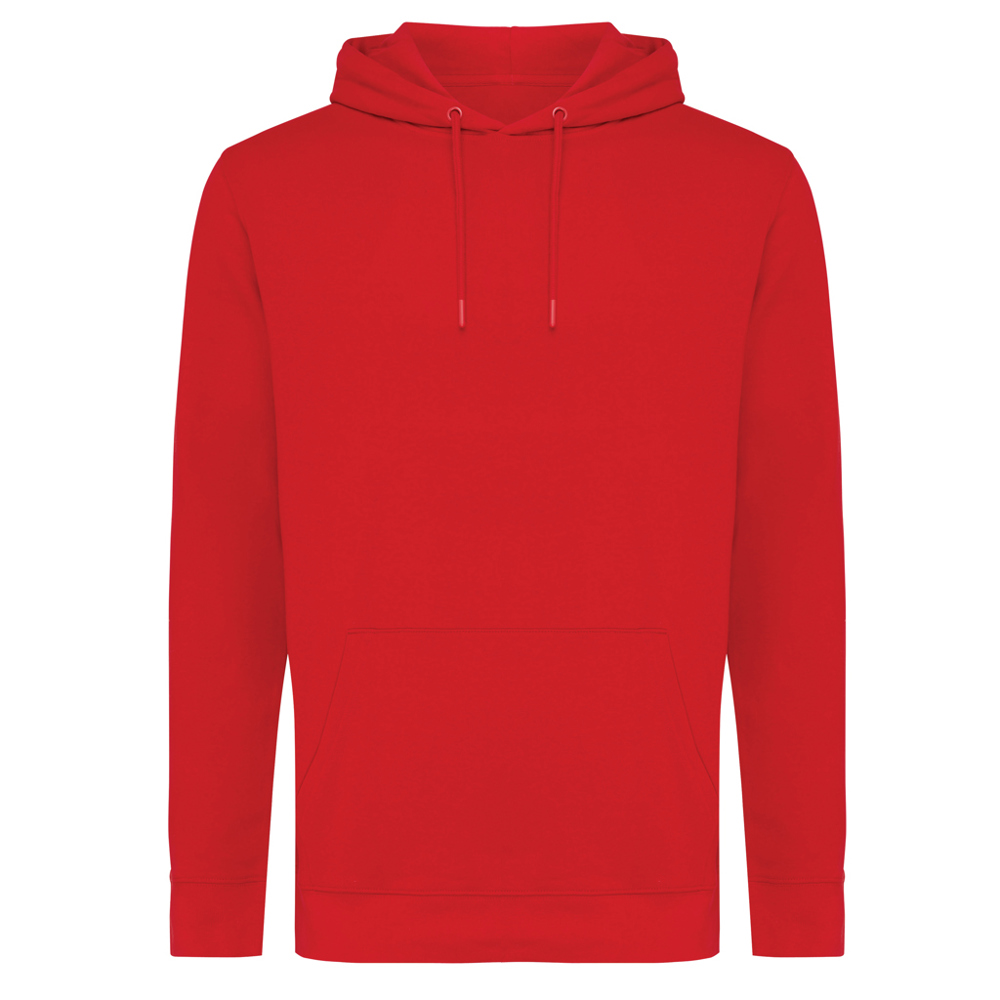 IQONIQ Jasper gerecycled katoen hoodie - kopen of bedrukken - rood (± PMS 19-1757 TCX)