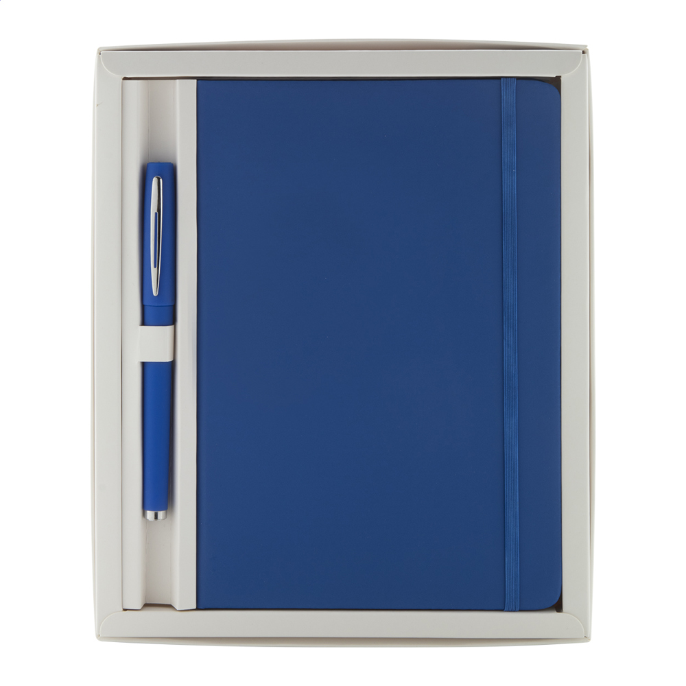 Setpuk - notitieboek - met logo of onbedrukt bestellen - blauw