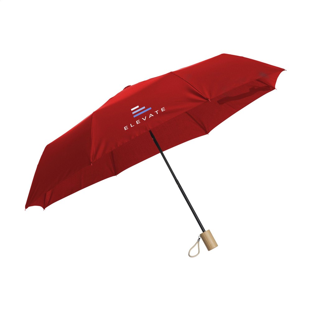 Mini Umbrella RCS RPET opvouwbare paraplu 21 inch - rood (± PMS 1795)