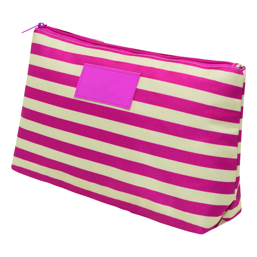 STRIPY - Toilettas - bedrukt of onbedrukt verkrijgbaar - beige, roze