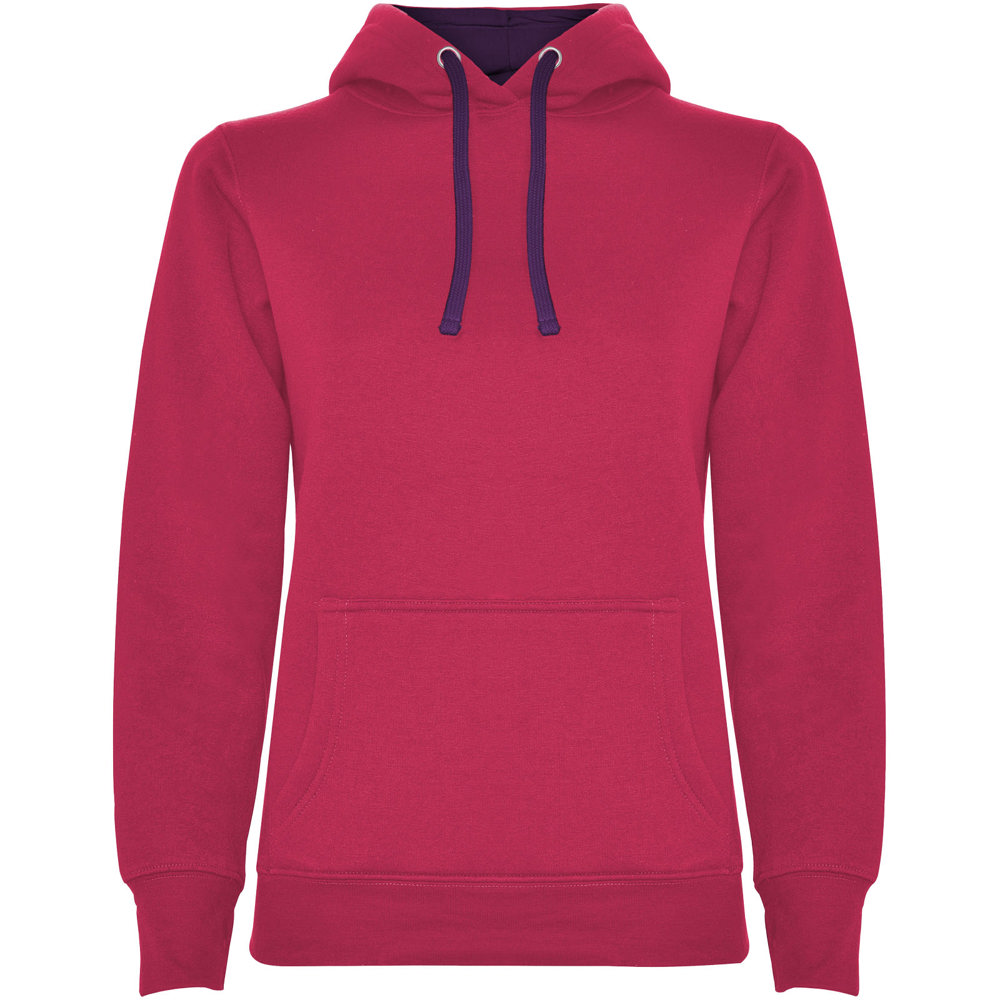 Urban hoodie voor dames - met logo of onbedrukt bestellen - Rosette, Paars