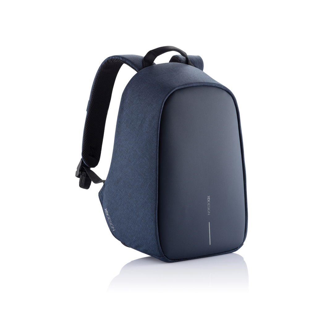 Bobby Hero Small, anti-diefstal rugzak - voor bedrijven en relatiegeschenken - donkerblauw, zwart (± PMS 539/ ± PMS Black)