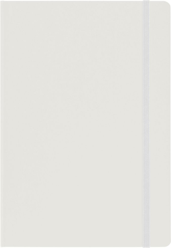 Kartonnen notitieboek Chanelle - met logo of onbedrukt bestellen - wit