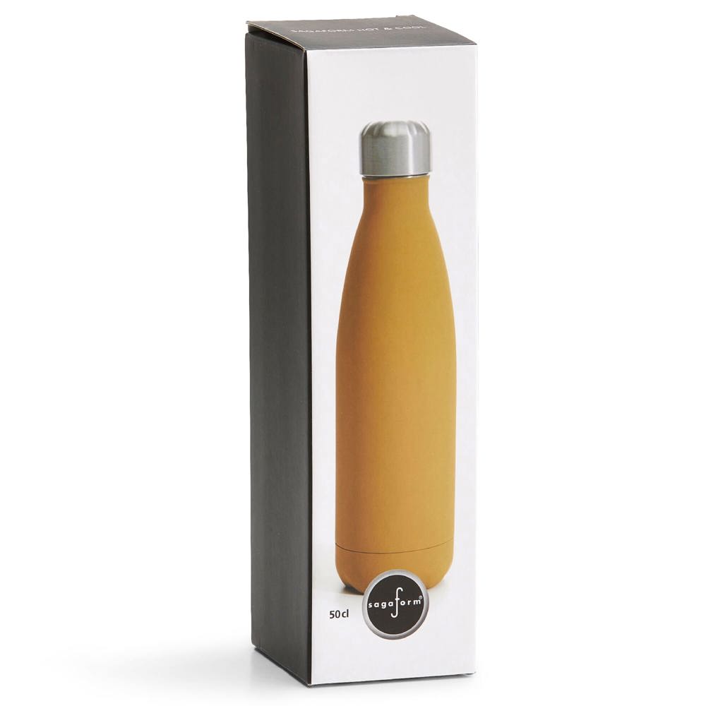 Sagaform Nils stalen fles Rubber 500ml