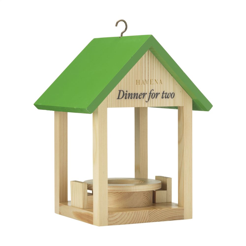 Rackpack Dinner for Two vogelvoederhuisje - met logo of onbedrukt bestellen